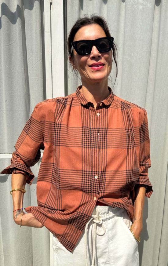  투 블라우스 플래드 시에나 카디  사전 판매 - TWO