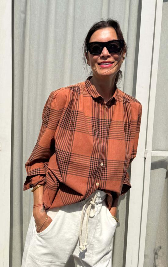  투 블라우스 플래드 시에나 카디  사전 판매