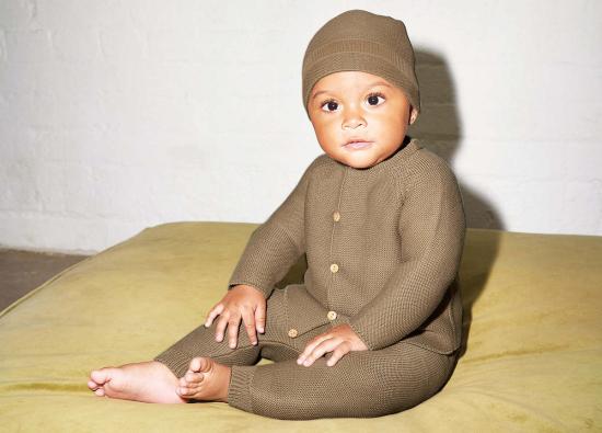  [키즈] Vild House of Little 모자 키즈 빌드 하우스의 작은 유기농 니트 모자 - VILD HOUSE OF LITTLE