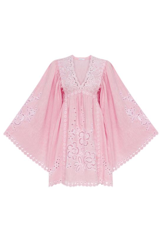  Annabo 숏 원피스 Celestial Garden 미니 드레스 핑크