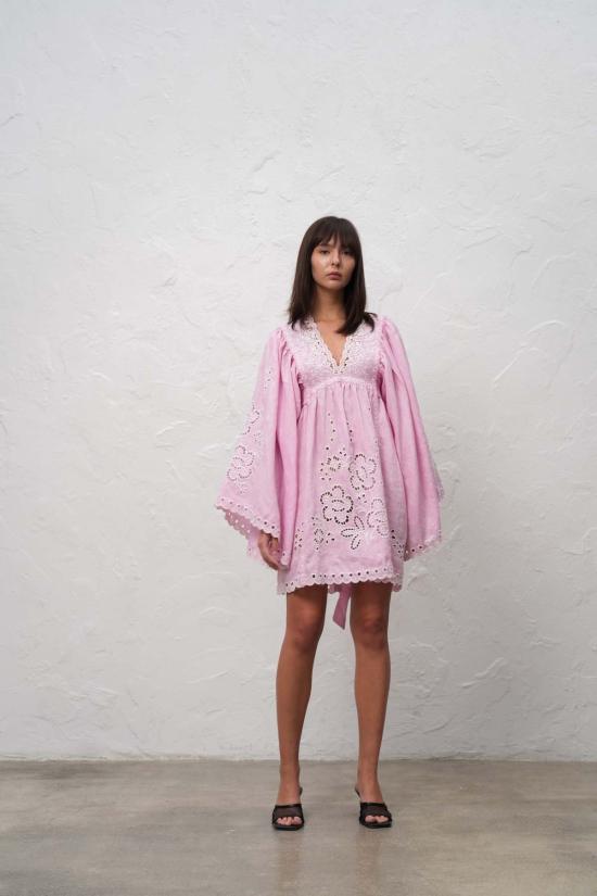  Annabo 숏 원피스 Celestial Garden 미니 드레스 핑크 - OTHER BRANDS