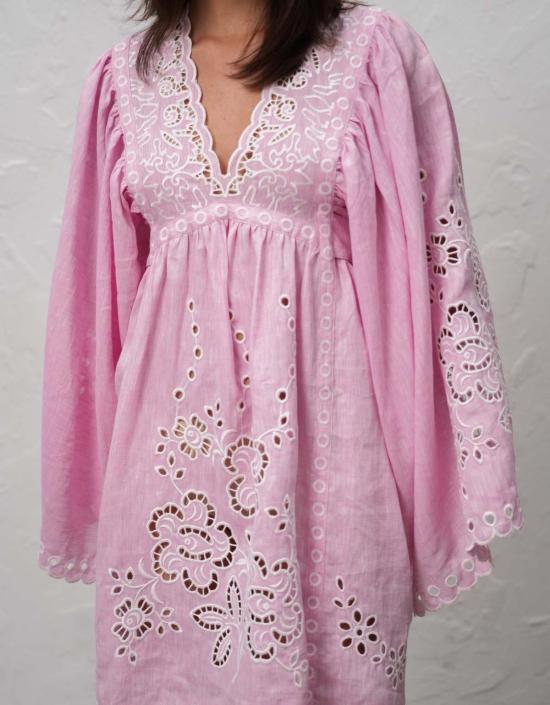  Annabo 숏 원피스 Celestial Garden 미니 드레스 핑크 - OTHER BRANDS