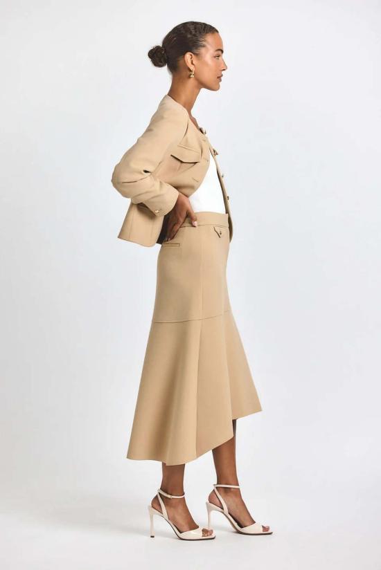  데렉 램 미디 스커트 데릭 램 니콜렛  카멜 - DEREK LAM