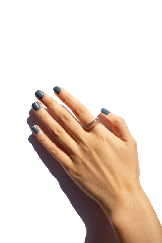  세레 반지 세리 미스트 그레이 퍼플 제이드 스톤 링 그레이 - SEREE