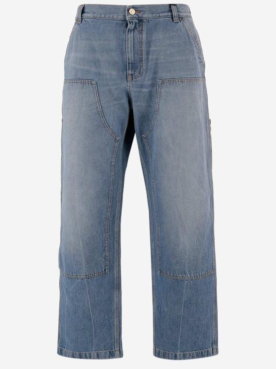  베르사체 데님 팬츠 데님 진 라이트 블루