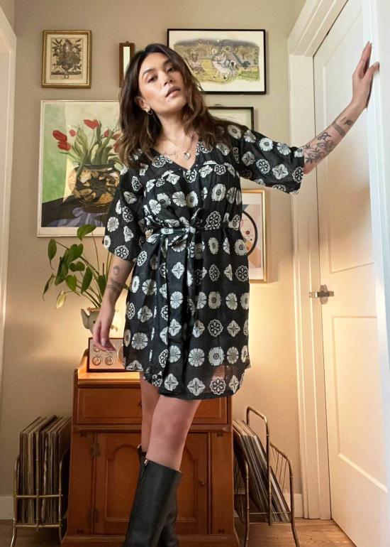  에이스 앤 지그 숏 원피스 에이스 & 지그 필라 드레스 장식볼