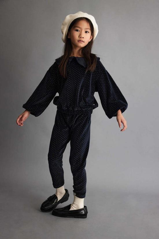  [키즈] Cozmo 트레이닝/조거 팬츠 코즈모 레깅스 골드 벨루어/네이비 - OTHER BRANDS