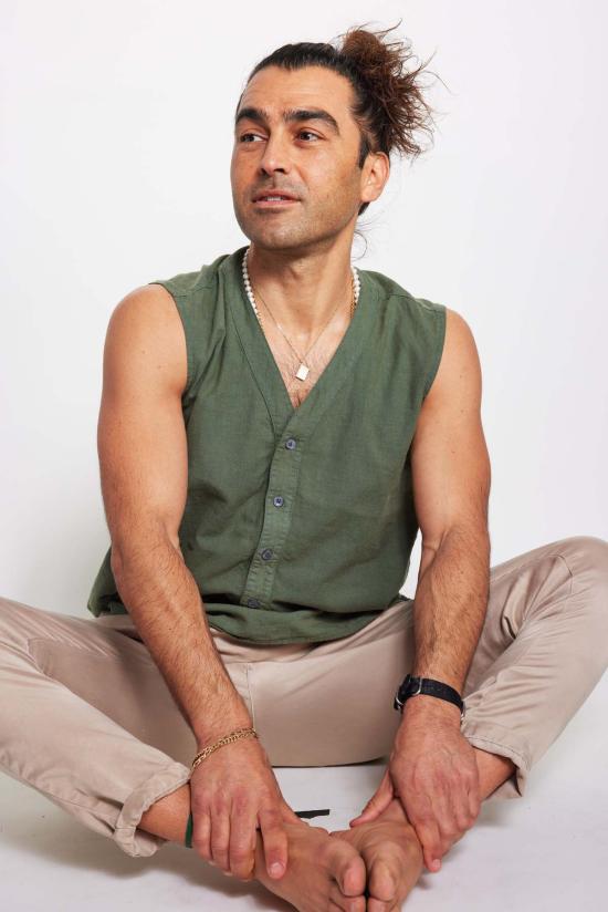  시커 스트레이트 팬츠 쿠프로 수크 실크 팬츠