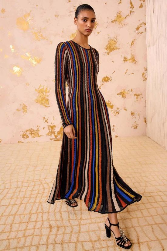  울라 존슨 롱 원피스 알비 니트 긴팔 니트 드레스 조이사이트