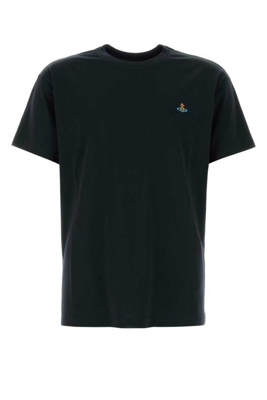  비비안웨스트우드 반팔 티셔츠 비비안 웨스트우드 코튼 티셔츠 블랙