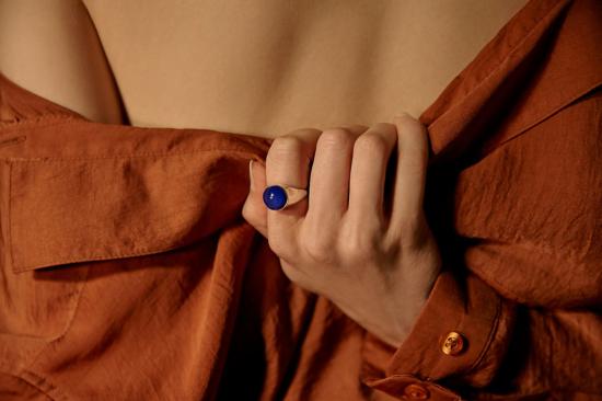  루스 오르티스 반지 루즈 오르티즈 카보숑 칵테일 링 - LUZ ORTIZ