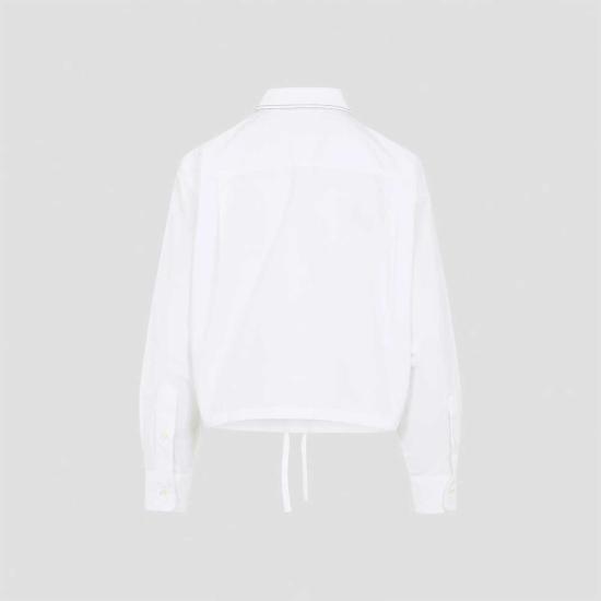  마르니 셔츠 코튼 셔츠 릴리 화이트 - MARNI