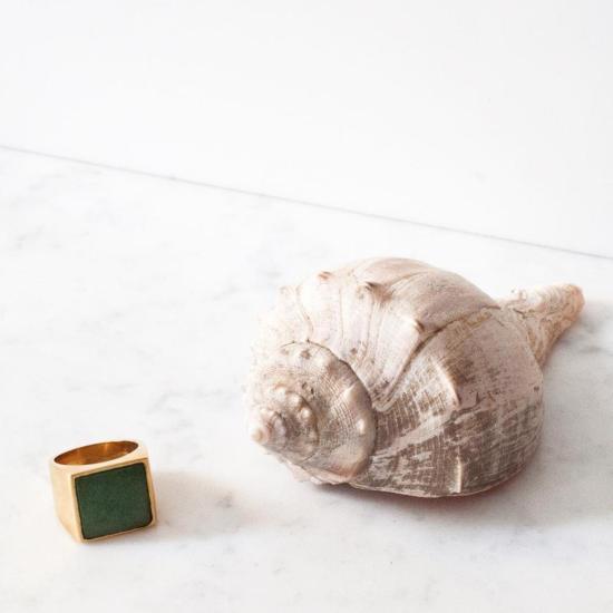  타린 토마스 반지 사무엘 링 화이트 하울라이트 - TARIN THOMAS