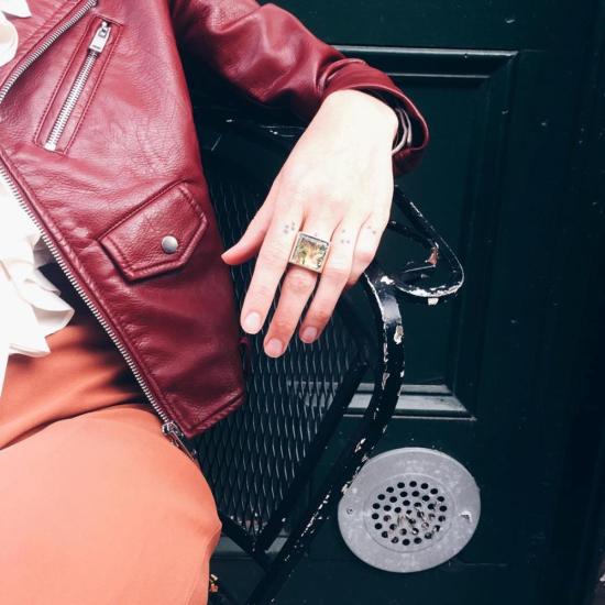  타린 토마스 반지 사무엘 링 화이트 하울라이트 - TARIN THOMAS