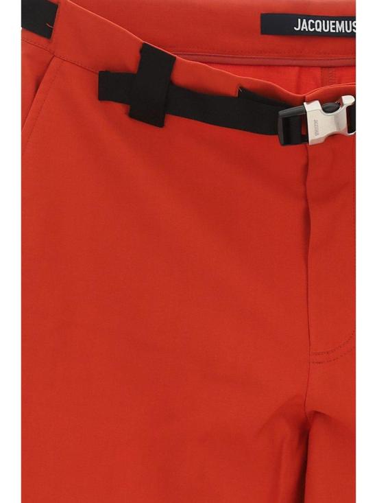  자크뮈스 숏팬츠 버클 쇼츠 레드 - JACQUEMUS