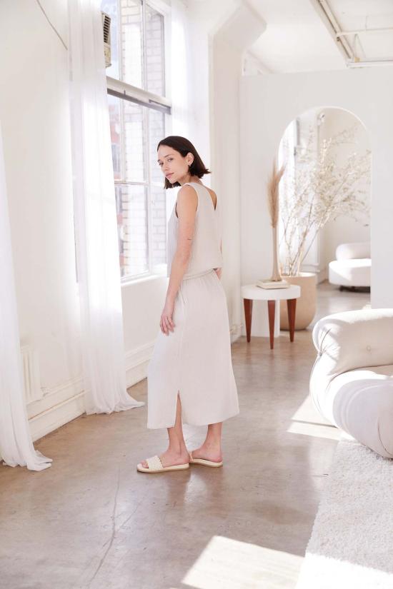  잇이즈웰 LA 롱 원피스 잇이즈웰 L.A. 오가닉 거즈 스커트 - IT IS WELL L.A.