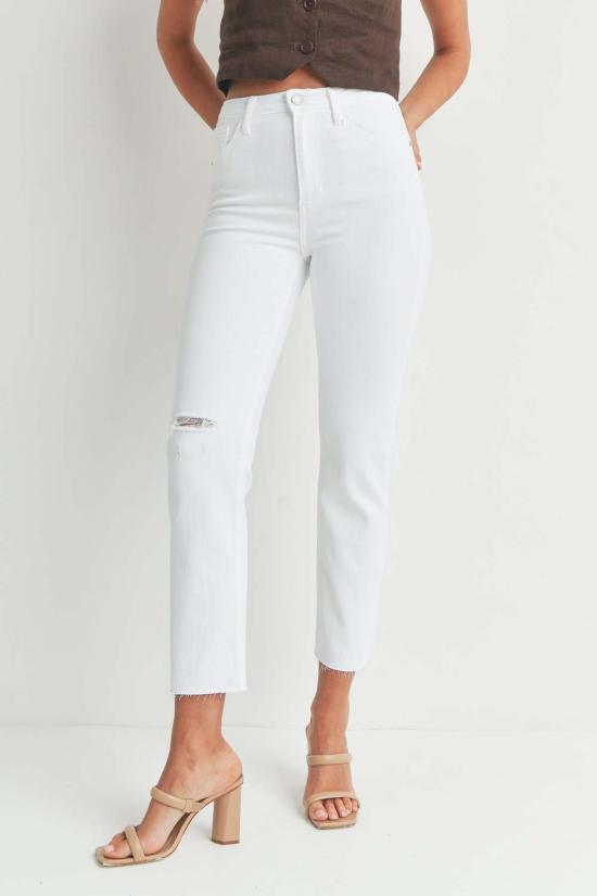  저스트 블랙 데님 데님 팬츠 빈티지 슬림 스트레이트 - JUST BLACK DENIM