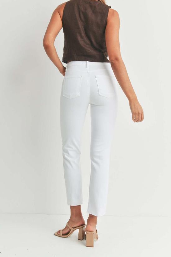  저스트 블랙 데님 데님 팬츠 빈티지 슬림 스트레이트 - JUST BLACK DENIM