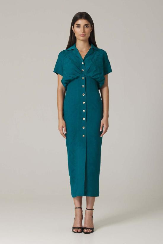  Santicler 롱 원피스 산티클러 아이다 셔츠 드레스 카프리 블루 - SANTICLER