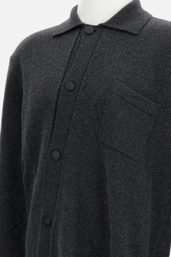  자크뮈스 가디건 Jacquemus La Maille Cuadro 카디건 그레이 - JACQUEMUS