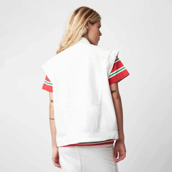  로제나 베스트 Roseanna Christie 데님 조끼 화이트 - ROSEANNA