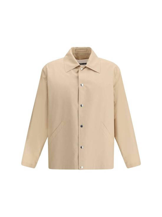  질샌더 자켓 질 샌더 모노그램 재킷 다크 샌드