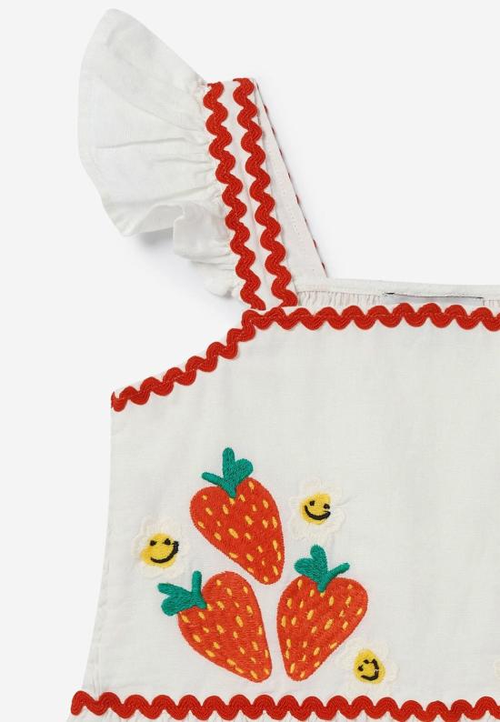  [키즈] 스텔라 맥카트니 블라우스 키즈 스텔라 매카트니 크롭 화이트 - STELLA MCCARTNEY