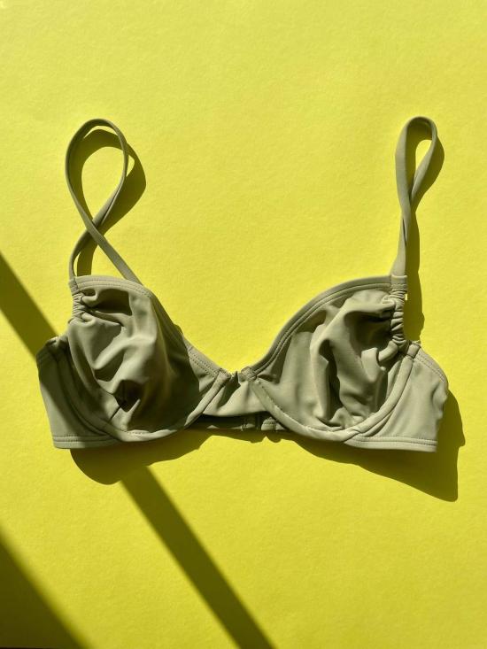  누 스윔 비키니 수영복 뉴 스윔 갤럭시 언더와이어 비키니 탑 캑터스 - NU SWIM