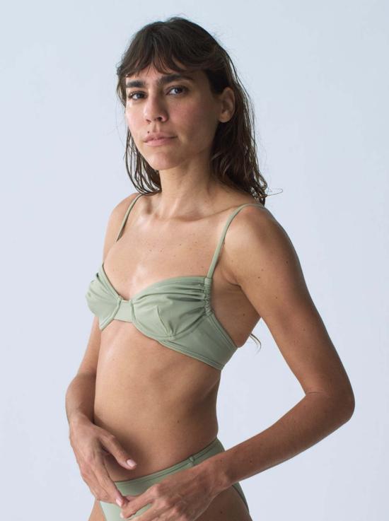  누 스윔 비키니 수영복 뉴 스윔 갤럭시 언더와이어 비키니 탑 캑터스 - NU SWIM