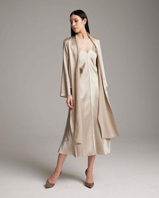  VOZ 블라우스 Voz 실크 페더라이트 랩  골드 - OTHER BRANDS