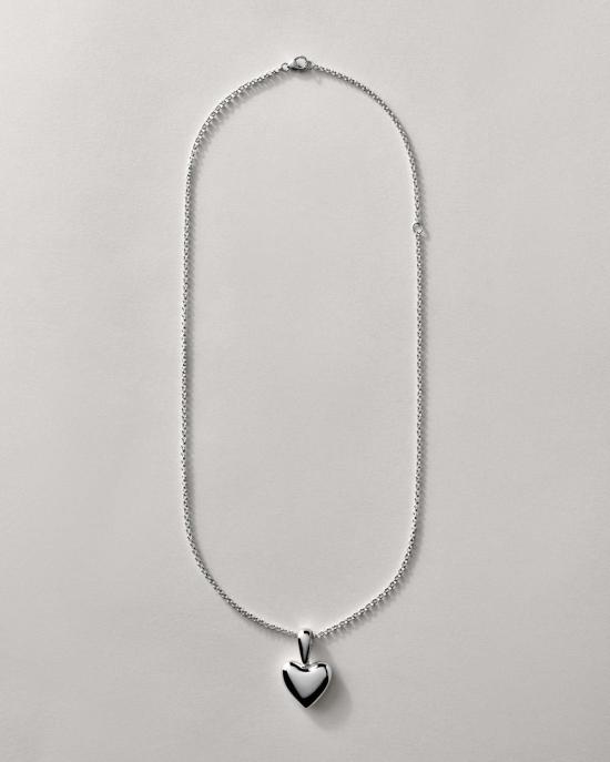  아니카 이네즈 목걸이/팬던트 대형 볼륨 하트 목걸이