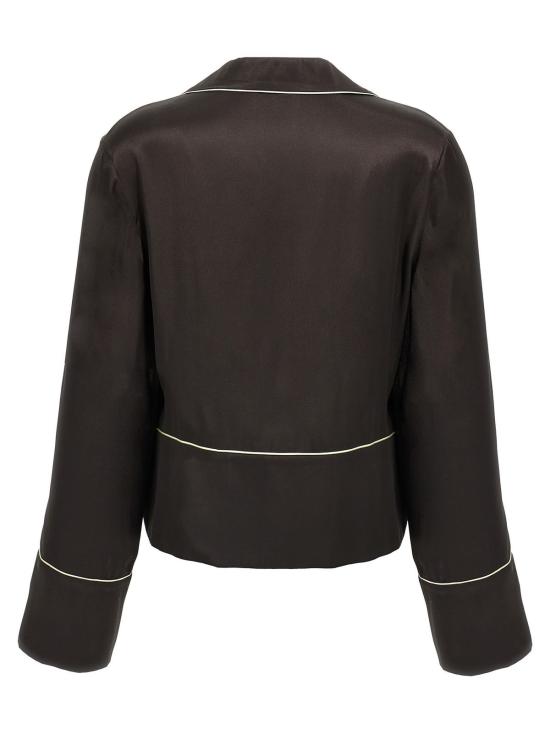  오프화이트 언더웨어 블랙 파자마 셔츠 - OFF WHITE