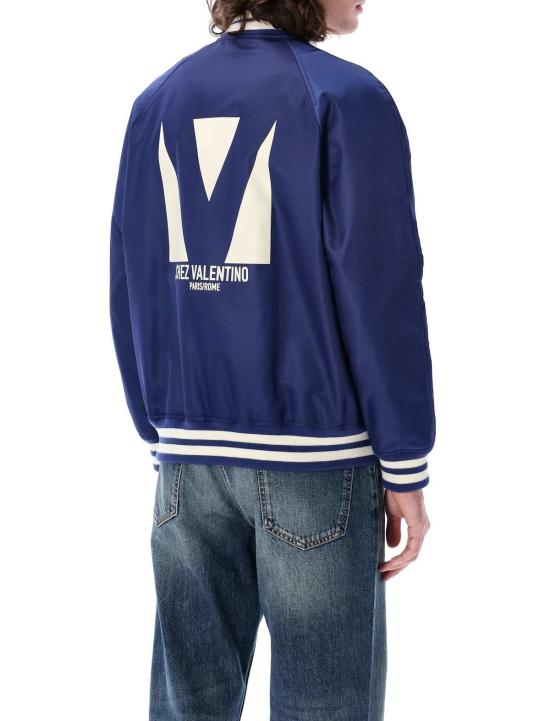  발렌티노 가라바니 봄버 자켓 Valentino Garavani Chez Valentino 보머 재킷 블루 - VALENTINO GARAVANI