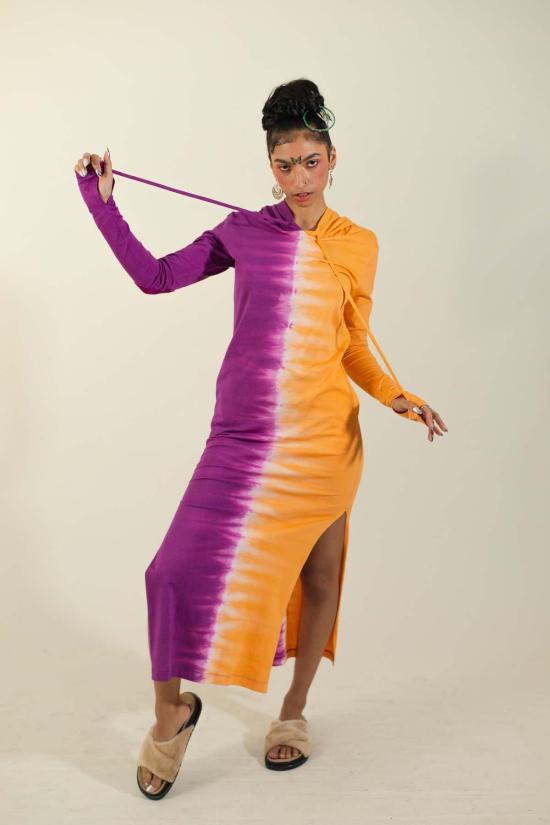  아바카시 롱 원피스 후드티 맥시 드레스 - ABACAXI