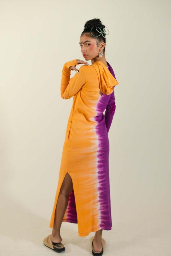  아바카시 롱 원피스 후드티 맥시 드레스