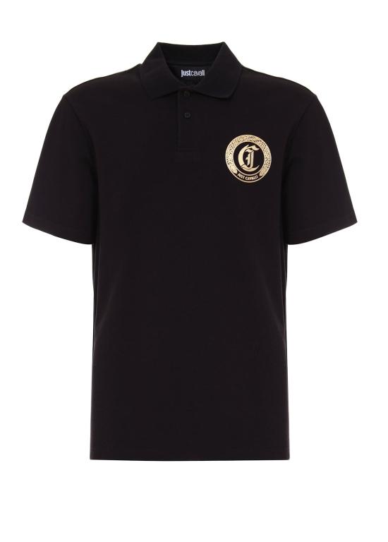  로베르토 카발리 폴로 티셔츠 Roberto Cavalli 저스트 카발리 폴로 블랙
