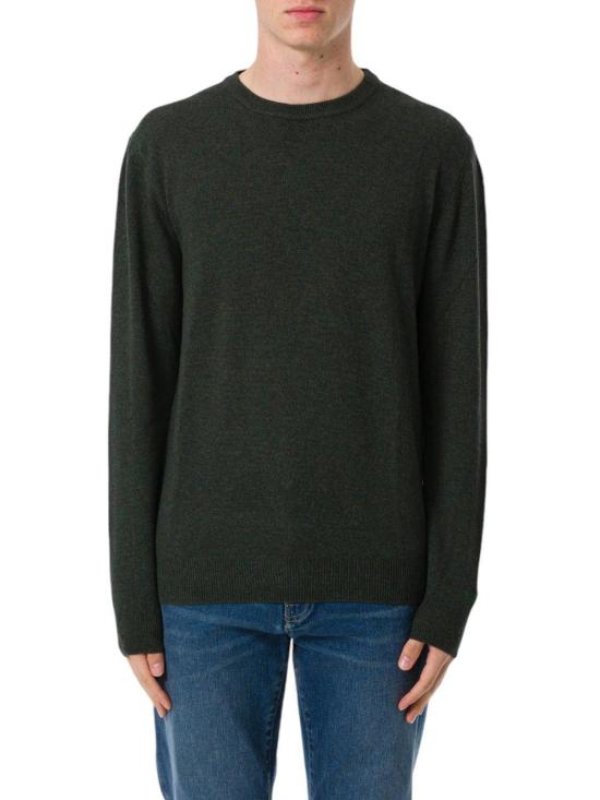  울리치 스웨터 로고 자수 크루넥 점퍼  (그레이)