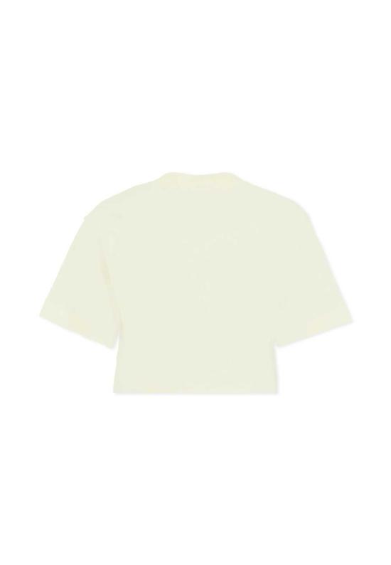  [키즈] 마이클 코어스 트레이닝 상의 아동용 크롭 로고 티셔츠 아이보리 - MICHAEL KORS