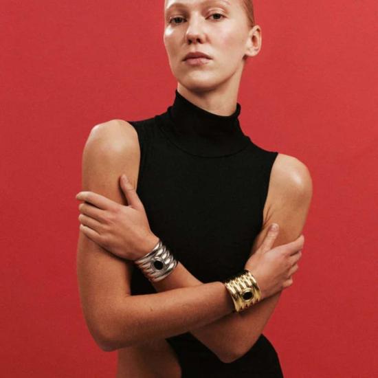  헤븐 메이헴 팔찌 클라크 커프  골드 - HEAVEN MAYHEM