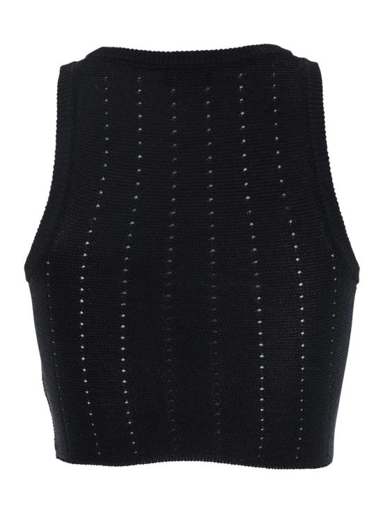  에트로 민소매 티셔츠 크롭탑 블랙 - ETRO