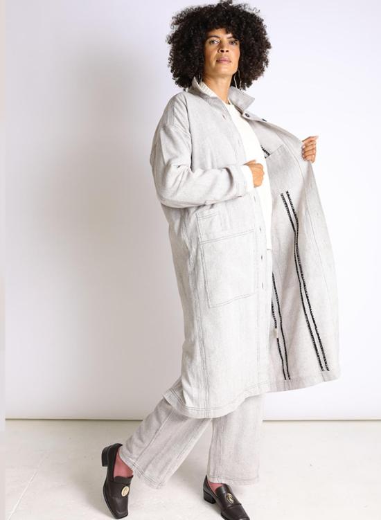  시크 콜렉티브 코트 Seek Collective Monty Twill  그레이 - SEEK COLLECTIVE