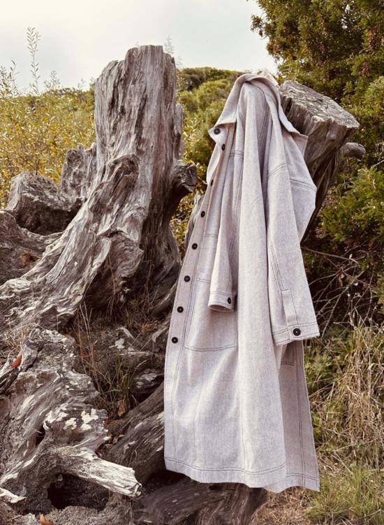  시크 콜렉티브 코트 Seek Collective Monty Twill  그레이 - SEEK COLLECTIVE