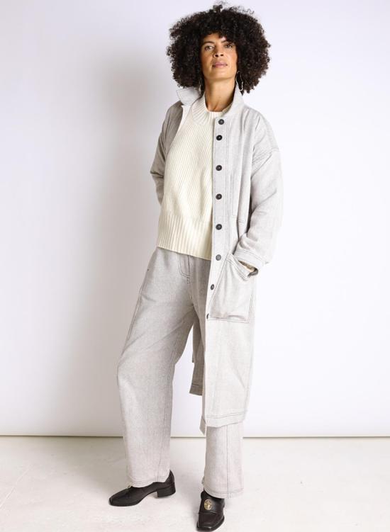  시크 콜렉티브 코트 Seek Collective Monty Twill  그레이 - SEEK COLLECTIVE