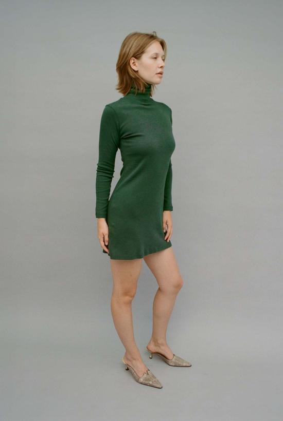  질 로드리게즈 숏 원피스 길 로드리게즈 터틀넥 롱사이즈 벨뷰 미니 드레스 - GIL RODRIGUEZ