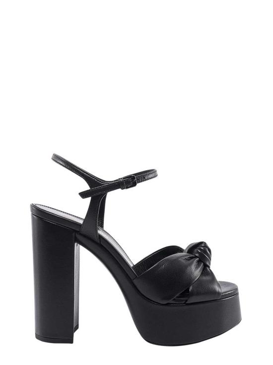  생로랑 샌들 비앙카 가죽  블랙 - SAINT LAURENT