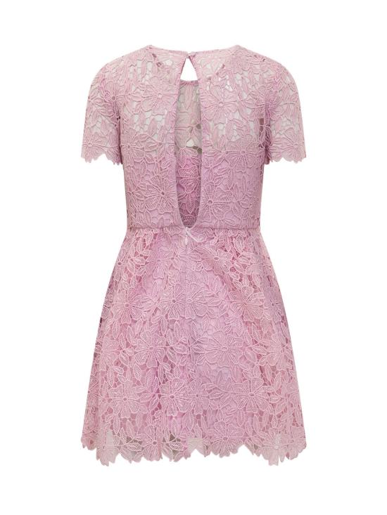  셀프 포트레이트 숏 원피스 기피에르 레이스 미니 드레스 핑크 - SELF PORTRAIT