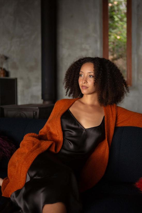  Erica Tanov 가디건 에리카 타노프 조안 알파카 실크 롱 - OTHER BRANDS