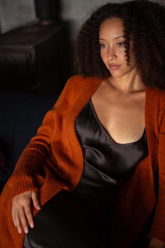  Erica Tanov 가디건 에리카 타노프 조안 알파카 실크 롱 - OTHER BRANDS