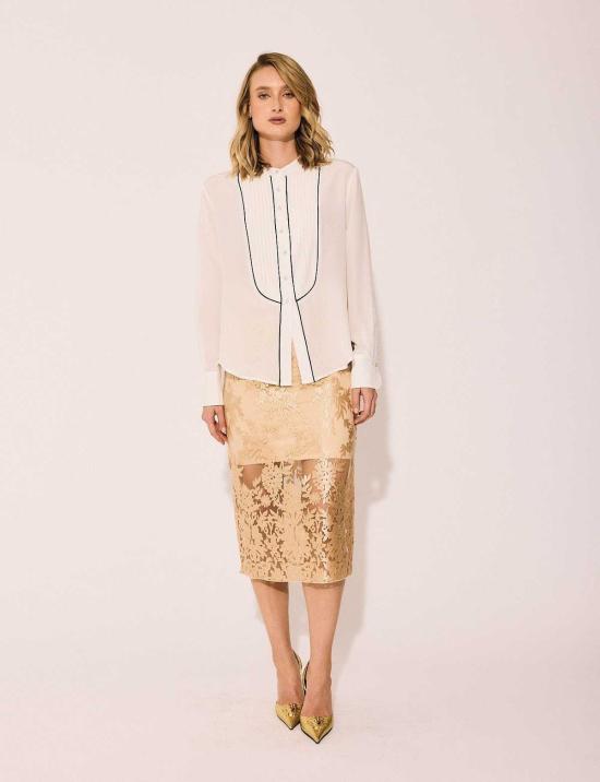  린제이 니콜라스 뉴욕 미디 스커트 린지 니콜라스 뉴욕 레이스 스커트