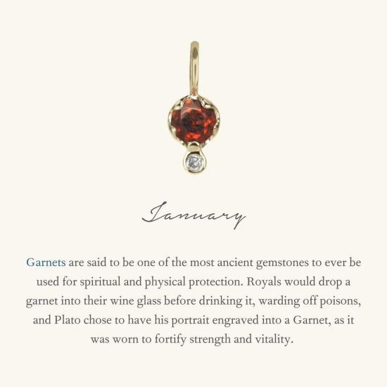  자하바 목걸이/팬던트 탄생석 펜던트 - ZAHAVA